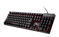 Xtech XTK-520S Wired Gaming Keyboard - Spanish - Tri-color backlight